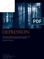 Depression - The NICE Guideline On The Treatment and Management of Depression in Adults