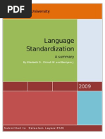 Language Standardization