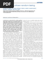 Resonance-Driven Random Lasing