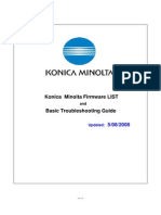 Konica Minolta FIRMWARE List