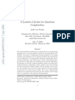 A Lambda Calculus For Quantum Computation