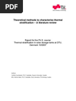 Theoretical Methods To Characterize Thermal Stratification