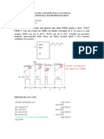 Ejercicos en Atmega 164p Uso de Modo Fast PWM Cambio Tiempo en Alto y Medir Delta