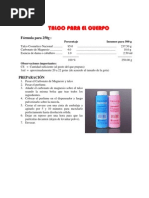 Talco para El Cuerpo