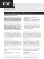 Eurocode Design of Underground Metro Structures: D. R. Beadman