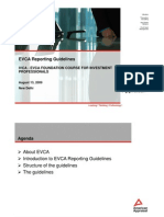 EVCA Reporting Guidelines