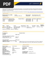 Jet Airways Web Booking Eticket (GJOUAJ) - Baral