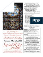 Sunday, May 27, 2012: Parish Office/Mailing Address: 50 East Alegria Ave., Sierra Madre, CA 91024 626.355.1292