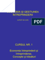 Economia Si Gestiunea Intreprinderii - Suport de Curs