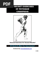 Secret Exercises of Physique Champions