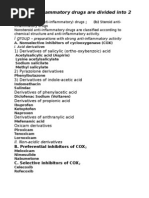 Classifications of Pharmaceutical Drugs