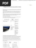 Códigos de Error de LED para Pantalla en Blanco - Asistencia Técnica HP (España - Español)