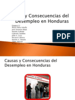 Causas y Consecuencias Del Desempleo en Honduras