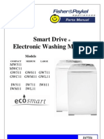 Fisher & Paykel Parts List For Washers PH 6 MW511, MWC11, GW511,611,711, IW511,711,811