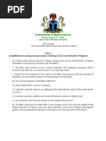 Central Bank of Nigeria Decree