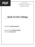 Riyadh and Urban Challenges