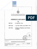 Amendments To DEP 61.40.20.30 Welding Pipelines Related Facilities