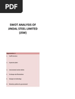 Jindal Steel - Swot Analysis