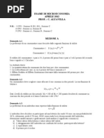 Esame Microeconomia Aprile 2012