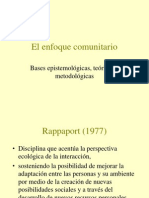 Enfoque - Comunitario - Fundamentos