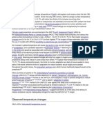 Observed Temperature Changes: Global Warming Is The Rising Average Temperature of