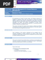 E. Bryan - Records Management For Human Resource Management (RM4HRM)