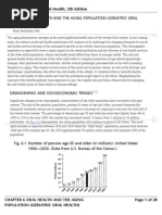 Chapter 6 Oral Health and The Aging Population (Geriatric Oral Health)