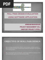 Roll Pass Design Evauluation Using Software Application