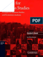 English For Business Studies Student S Book A Course For Business Studies and Economics Students