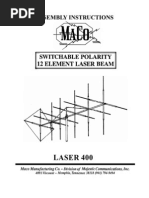 LASER 400: Assembly Instructions