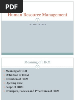 HRM Introduction