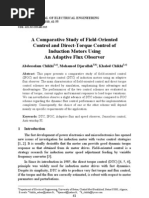 A Comparative Study of Field-Oriented Control and Direct-Torque Control of Induction Motors Using An Adaptive Flux Observer