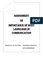 Importance of Body Language in Communication