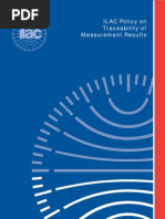 ILAC Policy On Trace Ability of Measurement Results