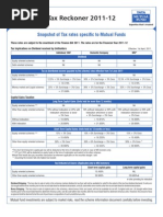 Tax Reckoner 2011 - 2012