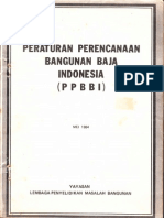 PPBBI (Peraturan An Bangunan Baja Indonesia) 1984