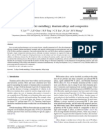 Design of Powder Metallurgy Titanium Alloys and Composites