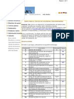 Cálculo de Cintas Transportadoras y Datos de Materias Primas