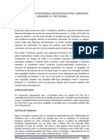 Um Breve Guia Com As Diferenças Ideológicas Entre o Marxismo-Leninismo e o Trotskismo