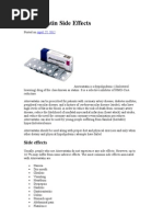 Atorvastatin Side Effects