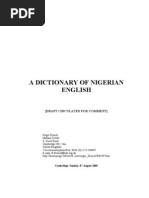 Nigerian English Dictionary