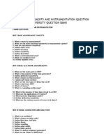 Ec 2351 Measurements and Instrumentation Question Bank