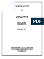 Derivative: Project Report