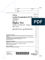 Edexcel IGCSE Chemistry Paper 2H November 2005