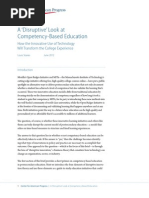 A Disruptive' Look at Competency-Based Education