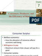 Consumers, Producers, and The Efficiency of Markets