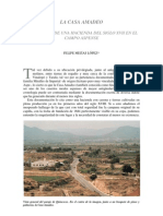 LA CASA AMADEO. PERVIVENCIA DE UNA HACIENDA DEL SIGLO XVII EN EL CAMPO ASPENSE (2002) Felipe Mejías López