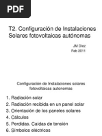 T2. Configuracion Instalaciones Solares Fotovoltaicas