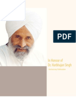 In Honour of Dr. Harbhajan Singh