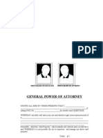 General Power of Attorney For Pakistan Sample